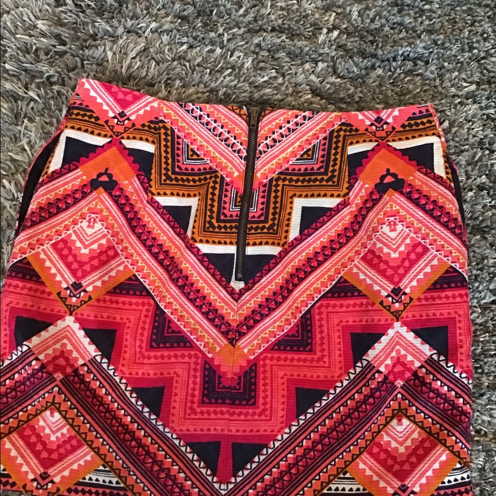 Aztec pencil skirt with pockets